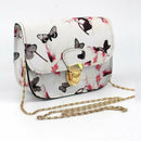Women Shoulder Bags Butterfly Flower Printing Handbag Shoulder Tote Messeng X5H9