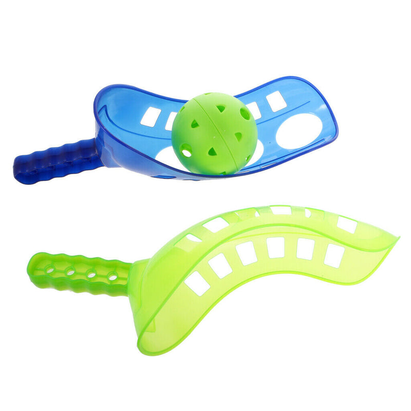 3 Pairs Scoop Ball Toss And Catch Game Outdoor Yard Shoot Ball Toys