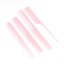 4 Pcs/Set Anti-Static Pink Hairdressing Comb Barber Hair Different Combs SeS Hn