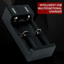 Smart Battery Charger+USB Cable for 18650 26650 14500 10400 Li-ion Battery A