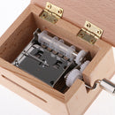 Natural Wooden Music Box Hand Crank Musical Box Blank Wooden Musical Gift - Keep