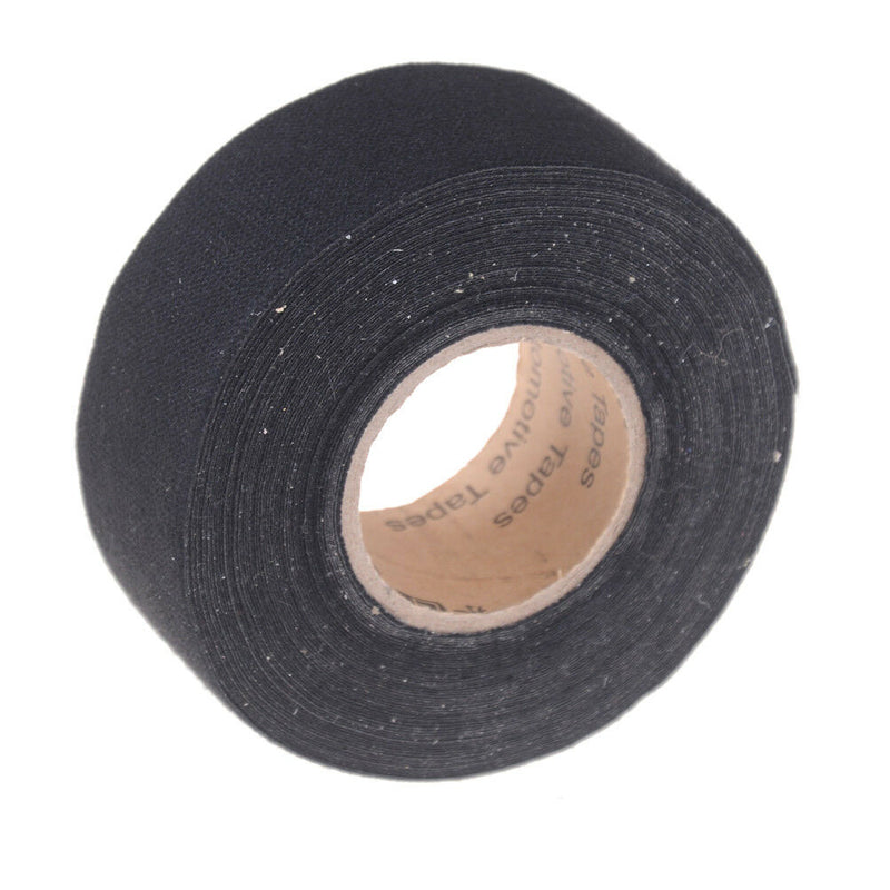 Black 32mm*12m Adhesive Cloth Fabric Tape Cable Looms Wiring Harness OZ J Gw