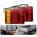 2Pcs/Set Trailer Lights LED 12V Tail Brake Rear Stop Turn Lamps Signal Indi W1A0