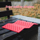 Outdoor Camping Mat Cushion Folding Portable Picnic Seat Pad (Red Black)