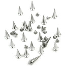20 Cone Spikes Screwback Studs 25mm Leather Craft DIY Goth Punk Rock Spot dfs