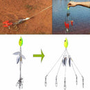 5 Arm 4 Blades Alabama Umbrella Rig  Fishing Lures Bass Bait Kit Random giy X2S0