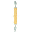 Screen Rolling Tool with Wood Handle and Steel Wheels