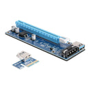 PCI-E 1X to 16X Extender Riser Card 4Pin USB3.0 Cable for Mining