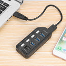 7 Port USB 3.0/USB 3.1 Hub Splitter High Speed USB3.0 Adapter for PC Laptop