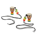 2 Pcs Djembe Pendant African Drum Jewelry Necklace for Children Gift B