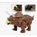 Laying Egg Dinosaur, Walking & Roaring Triceratop Battery Powered Animal with