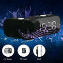 Alarm Clock Radio With Wireless Bluetooth Speaker Fm Radio Night Light 5 In