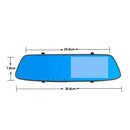 4.7 Inch Car Rearview Mirror Car Dvr Camera Ips Press Screen Dash Cam Fhd 1