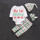 4pcs Toddler Boys Girls Clothes Set Cartoon Print Cotton Clothing (12-18M)