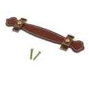 Leather Furniture Handle Modern Style Leather Handle Door Pull Handle ( Brown