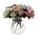 1 Bunch Artificial Flower Silk Peony Blossom Bouquet Home Table Decor Coffee