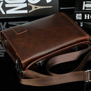 Men Leather Messenger Briefcase Laptop Shoulder Crossbody Bag Business Hand