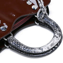 2 Piece Women'S Lacquer Tote Bag Ladies PU Handbag Summer Little Lady Handb