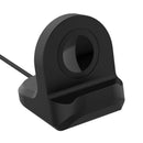 Silicone Charging Dock Station Holder for Galaxy Watch 3 Active 1 2 (Black)