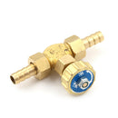 1PC 8mm ID Hose Barb Brass Needle Valve for Gas Max Pressure 0.8 Mpa FT