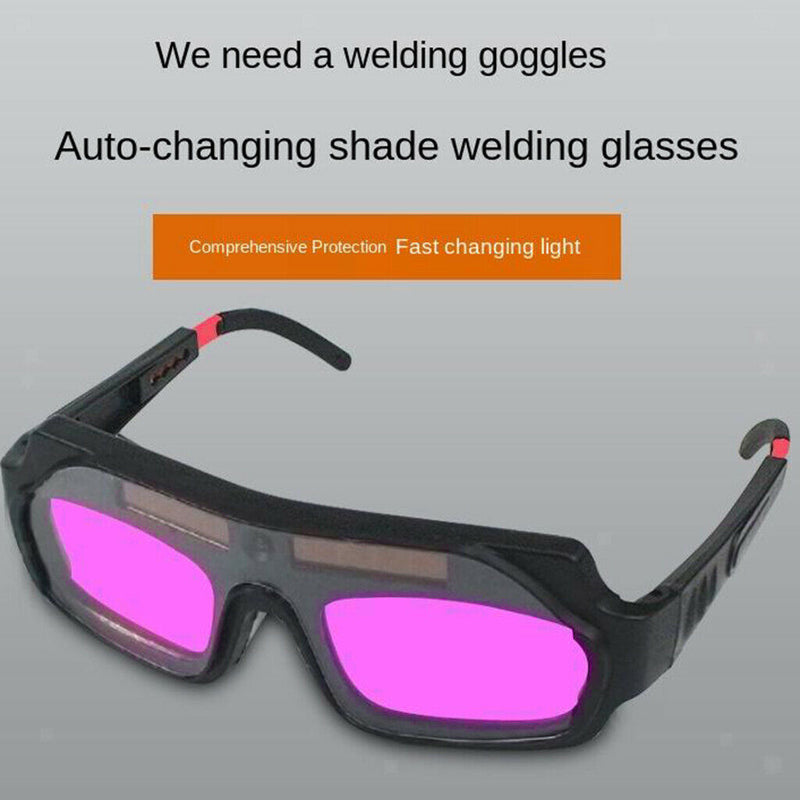 Solar Power Welding Glasses Portable Eye Protection Goggle for Argon Arc