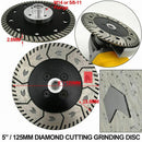125 x 2.8mm M14 Double-Sided Diamond Saw Blade Grinding Slice Sharp Type Wi