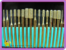 30 pcs THK TITANIUM coated Diamond rotary burr burrs points die grinder (TYPE 3)