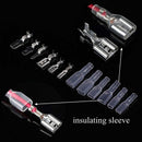 270pcs Male Female Spade Connector Wire Crimp Terminal Block with Insulatin G4L3