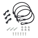 3Set 15'' Marine Boat Fishing Rod Tamer Saver Holder Hold Down Elastic Rope Tool
