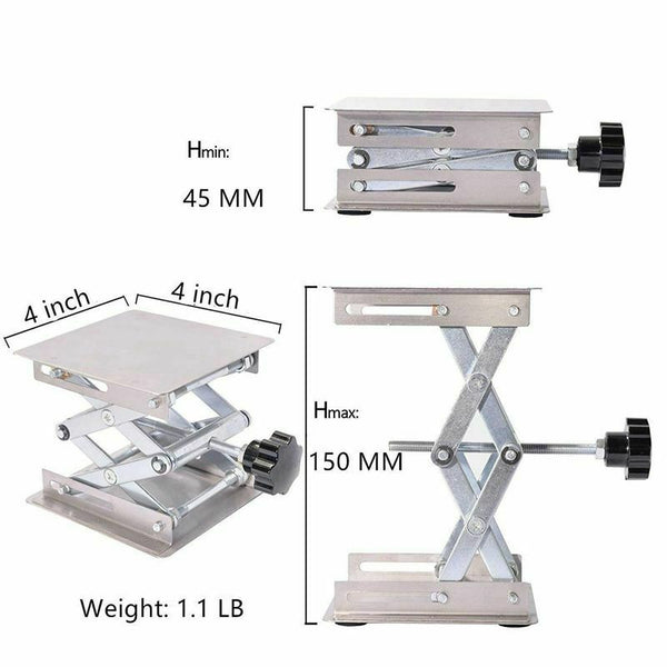 Scientific Lab Jack-100 x 100mm Stainless Steel Lab Stand Table Rack Scisso R2M6