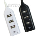 USB 2.0 Hi-Speed 4-PortS Splitter Split Hub Cable Adapter For Notebook PC Laptop