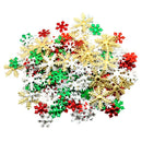 200Pcs Rainbow Sequin Snowflake Embellishments for Christmas Clothes Jewelry