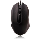 USB Wired 3 Buttons Optical Mouse for Daily Office/Home Usage-Black