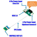 PCI-E X1 To NGFF(M.2) 2230 Type Key A/E Adapter