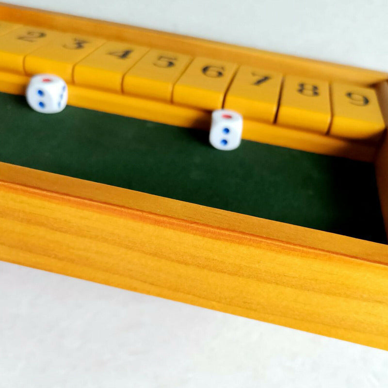 9Digitals2-4 Player Shut the Box Board forTraditional Thinking Strategy Bar Gift