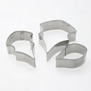 3pcs/set Poinsettia Sugarcraft Cutters Set Stainless Steel Cake Cutters