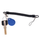 2x Retractable phone spring elastic rope security gear tool anti-lost keychai FT