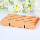 Portable Bamboo Wooden Soap Dish Shower Case Holder Container Storage Box Pl ME