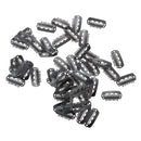 50pcs Black U Shape Clips for Hair Extension Weft 23mm G1D3