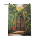 Vinyl Backdrop Photography Prop Trees Retro Doors Photo Background 5x7FT