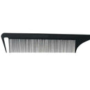 1pcs Hot Fashion Black Fine-tooth Comb Plastic and metal Pin Anti-static Ha C2O9