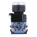 2Pcs 660VAC 10 Amp 1NO 1NC DPST LA38-11 22mm Momentary Push Button Switch