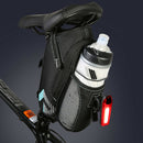 Bike Bicycle Saddle Bag With Water Bottle Pocket Bike Rear Bags Seat Tail Bag