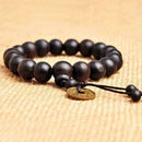 Fashion Men Wood Wrist Bracelet Buddha Buddhist Tibet Mala Prayer Beads Super