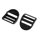 Plastic Backpack Luggage Webbing Strap Ladder Slider Buckles Lock 1" 10 Pcs