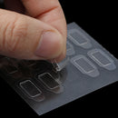 100pcs Double-side Adhesive Tips Transparent False Nails Tool Nail Glue T lj J!c