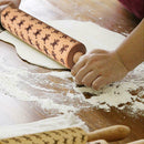 Pattern Beech Pin Rolling Rolling Print Man Embossed Gingerbread Pin Carved FY10
