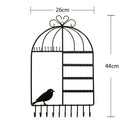 Wall-mounted Metal Stand Holder Rack Earring Necklace Bracelet Jewelry Display