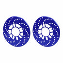 2 x Universal Dark Blue Aluminum Alloy Brake Disc Trim for Cars Usefulness SWY