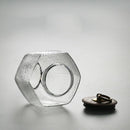 1X(Chinese Kung Fu Hammer Glass Tea Caddy Canister Japanese Porcelain Conta